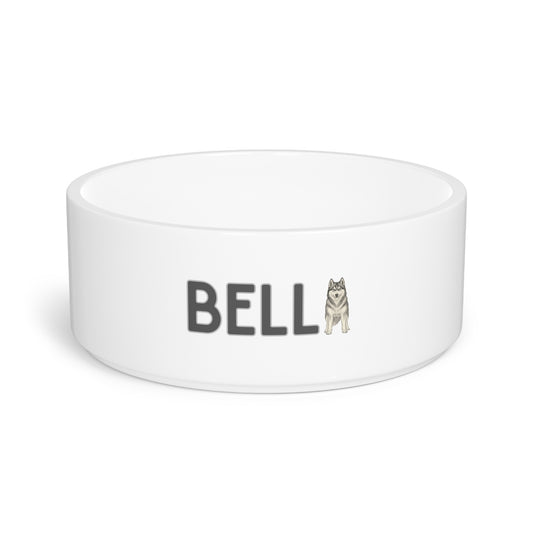 Bella Husky Letter Pet Bowl