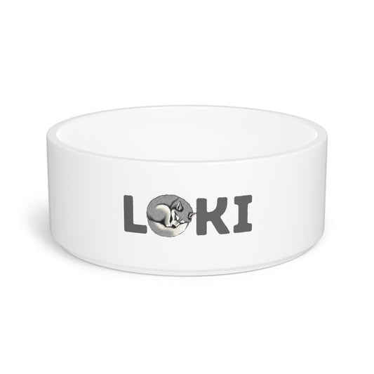 Loki Husky Letter Pet Bowl