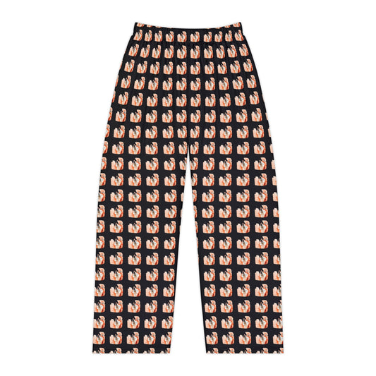 Red Husky Pattern Pajama Pants (Women's)