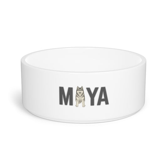 Maya Husky Letter Pet Bowl