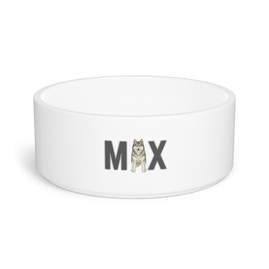 Max Husky Letter Pet Bowl