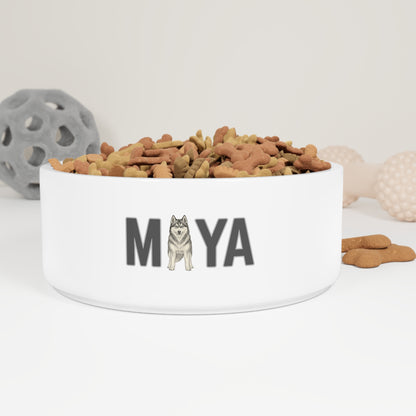 Maya Husky Letter Pet Bowl
