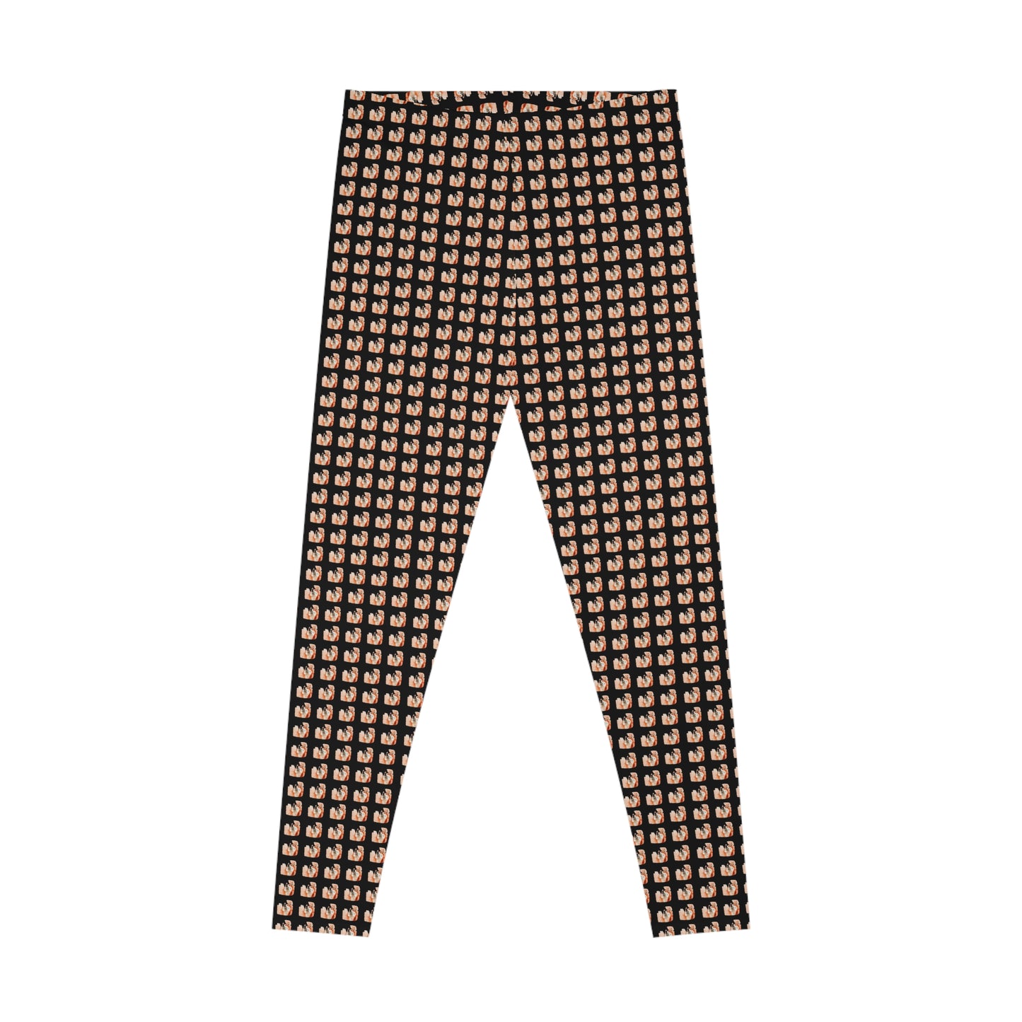 Red Husky Pattern Leggings