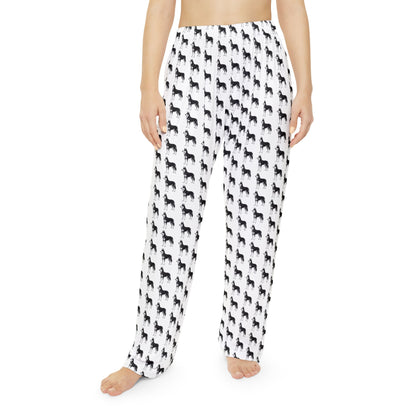 Black Husky Pattern Pajama Pants (Women's)