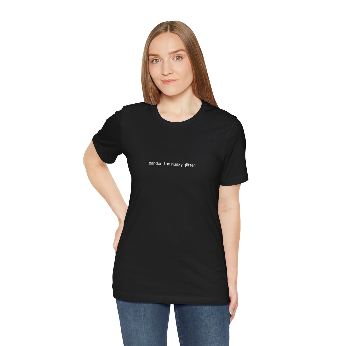 Pardon the Husky Glitter T-Shirt