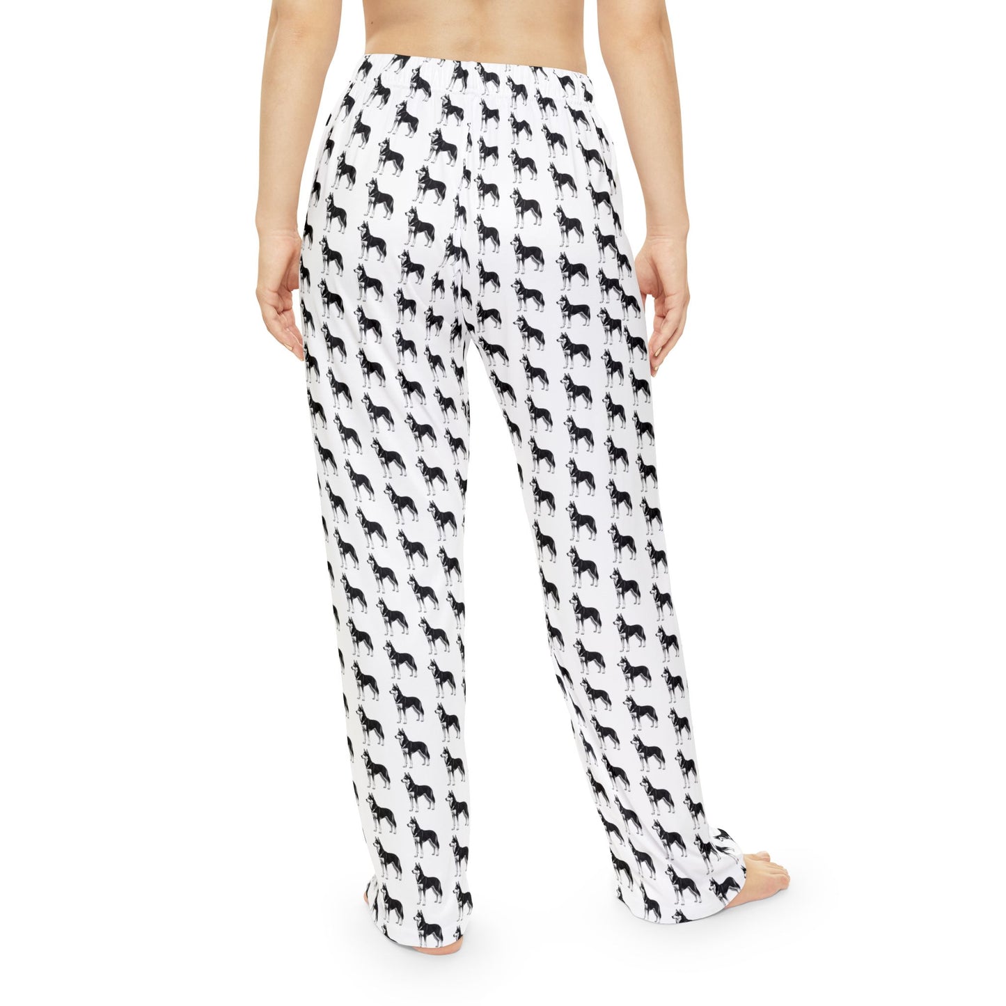 Black Husky Pattern Pajama Pants (Women's)