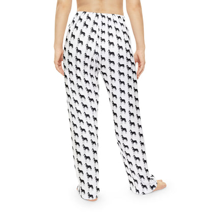 Black Husky Pattern Pajama Pants (Women's)
