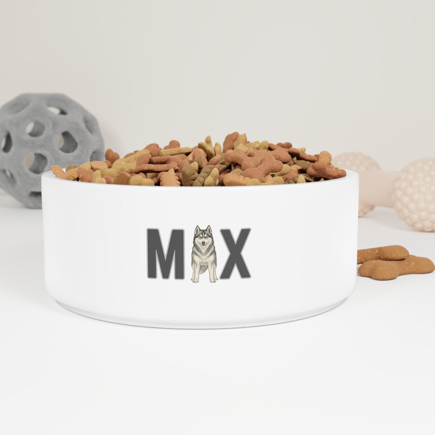 Max Husky Letter Pet Bowl
