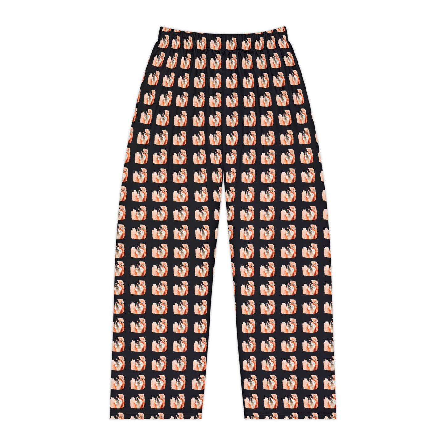 Red Husky Pattern Pajama Pants (Women's)
