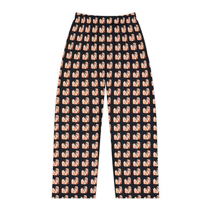 Red Husky Pattern Pajama Pants (Women's)