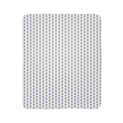 Grey Huskies Pattern Sherpa Blanket