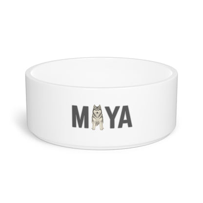 Maya Husky Letter Pet Bowl