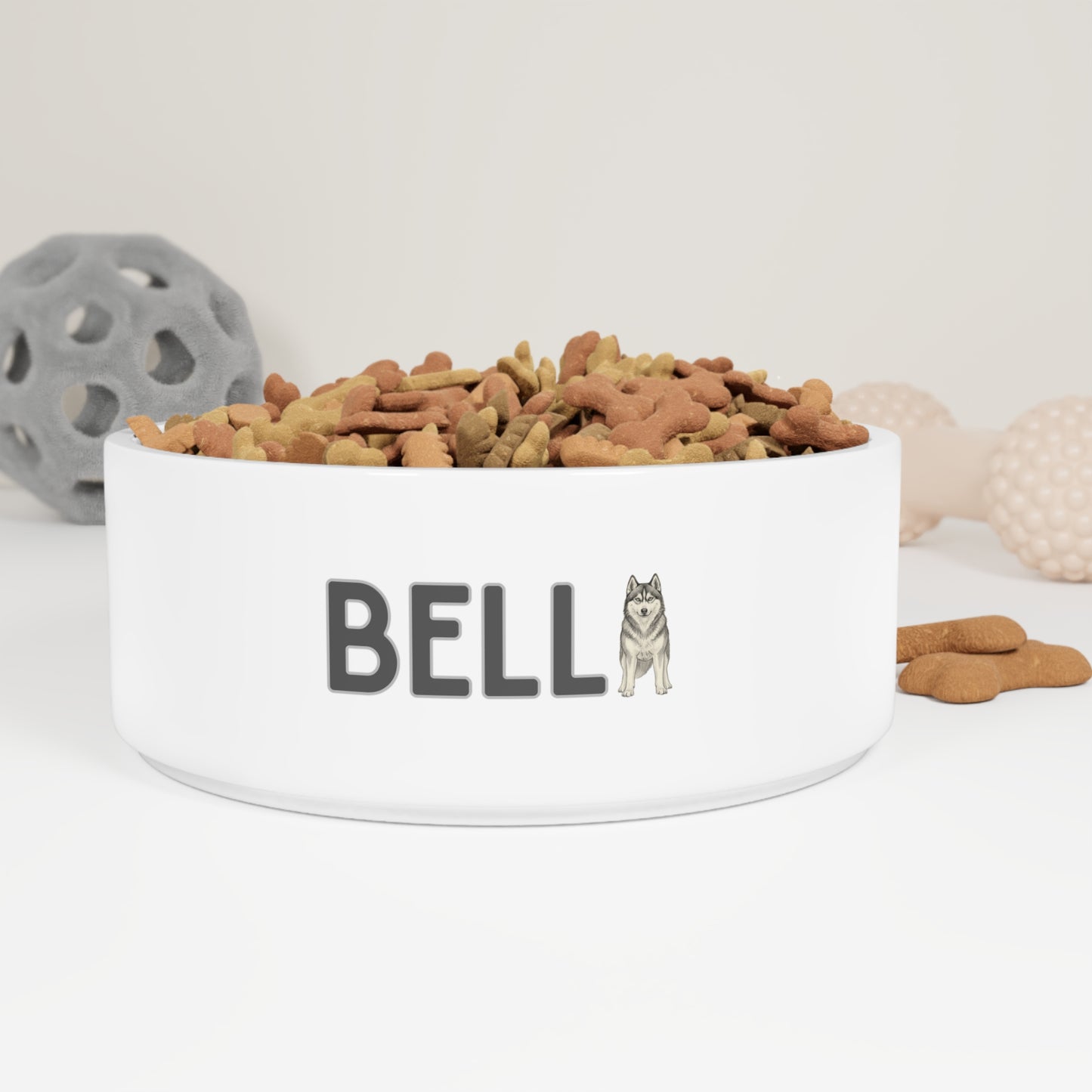 Bella Husky Letter Pet Bowl